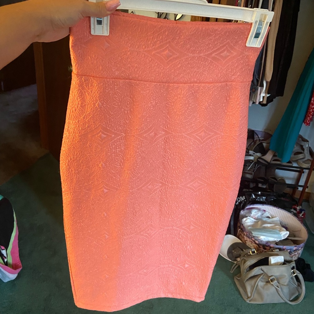 Light pink long formal skirt